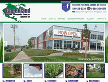 Tablet Screenshot of greenlandirrigation.com